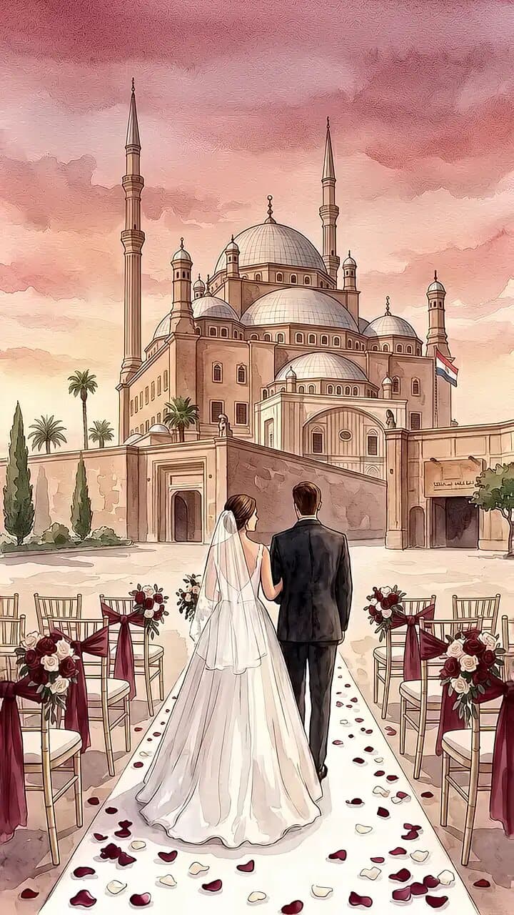 Riviera digital wedding invitation — the opening frame of its video hero