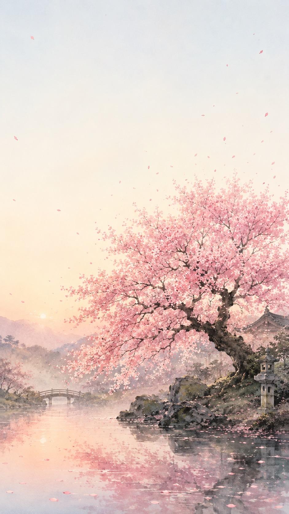 Sakura digital wedding invitation — the opening frame of its video hero