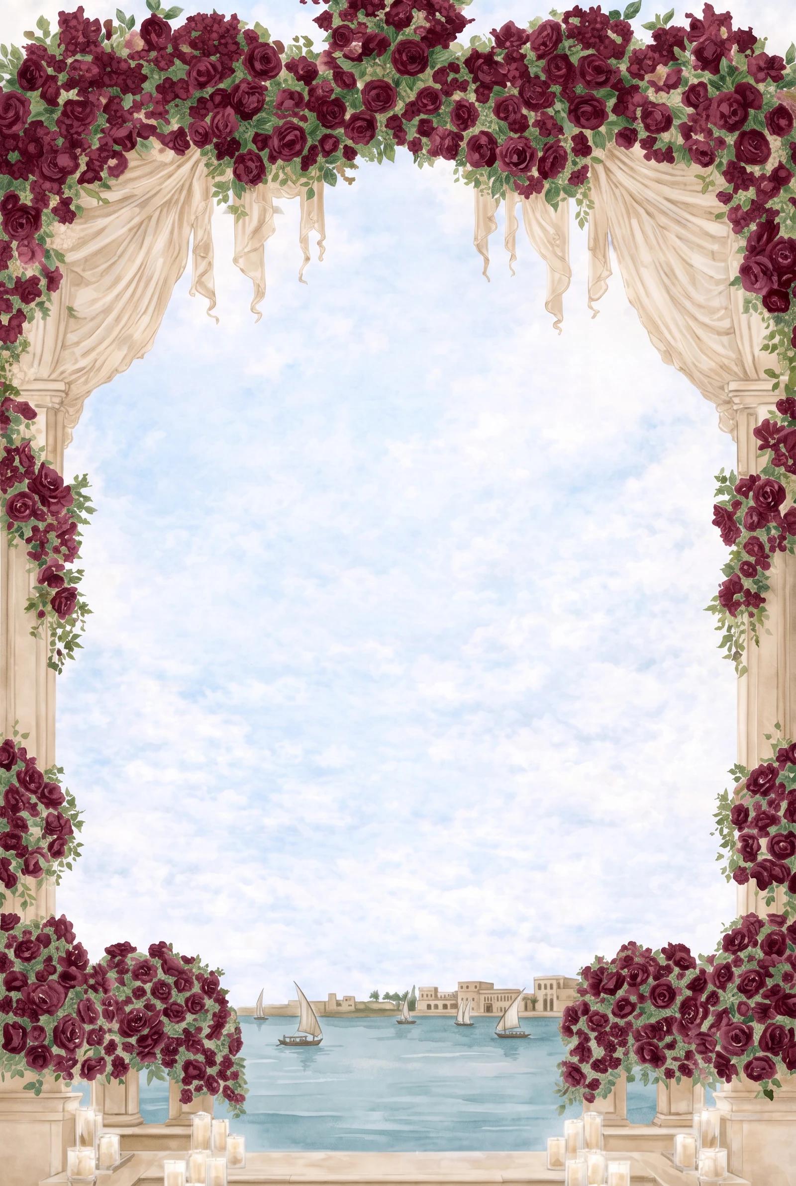 Velvet digital wedding invitation — the opening frame of its video hero